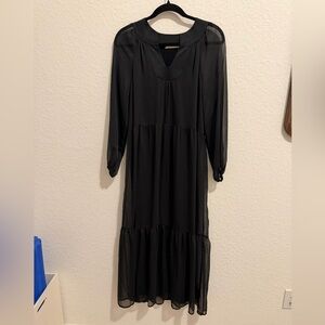 Soft Surroundings Black Long Sleeve Dress